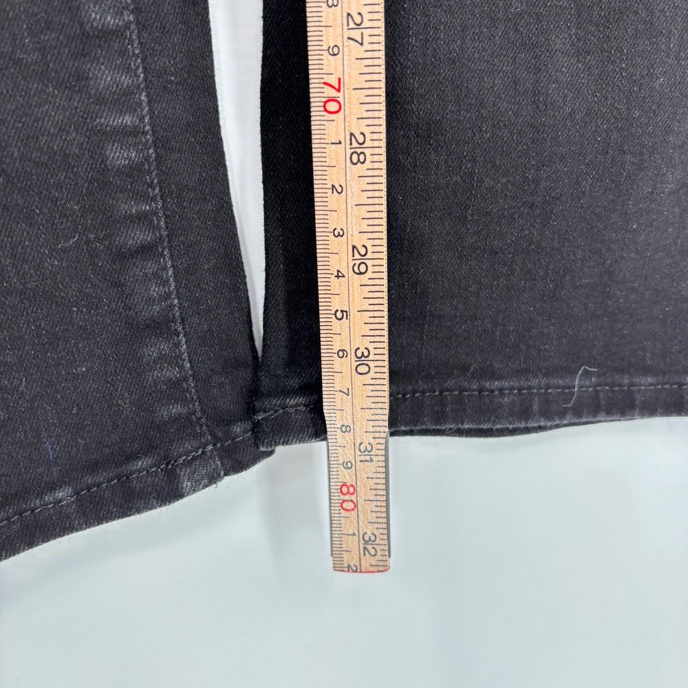 NYDJ Marilyn Straight Leg Jeans Sz 6‎ Black Denim Mid Rise Stretch Slimming Long - Picture 13 of 13